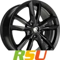 4x Momo Fast black matt 7.5x17" ET45 LK5 108 ML 72.3 Alufelgen 17 Zoll