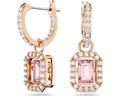 Swarovski Paar Ohrhänger Swarovski Ohrhänger Millenia Drop 5649474 Oktagon, Rosa, Roségold (kein Set, 2-tlg., inkl. edelm Schmucketui)