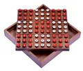 Sudoku mit Zahlensteckern - Spielfeld 18 x 18 cm - Steckspiel aus Holz