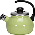 Karl Krüger Wasserkessel Flötenkessel 18 cm, 2 Liter, Pastell grün, Edelstahl, (1-tlg)