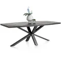 Henders & Hazel Metaluxe Esstisch oval Eiche furniert/Metallgestell