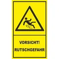 Warn- und Hinweissschild Vorsicht Rutschgefahr 25 cm x 15 cm PST