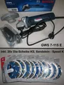 Bosch GWS 7-115 Winkelschleifer + 20x Speed K ESTRICH 115 Trennscheibe Sandstein