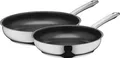 Silit Pfannen-Set Induktion 2-tlg. 24/28cm Edelstahl Antihaft Silber