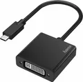 Hama USB-C Stecker auf DVI Adapter Wandler 4K UHD PC Notebook Monitor Beamer TV