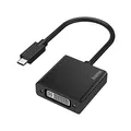 Hama USB C auf DVI Adapter (Monitoradapter 4K Ultra HD, Adapterkabel USB C Stecker – DVI Kupplung, Video Adapter für PC, Notebook, MacBook, Tablet, kompatibel mit Thunderbolt 3, 4)