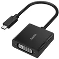 Hama USB-C Stecker auf DVI Adapter Wandler 4K UHD PC Notebook Monitor Beamer TV