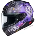 Shoei NXR2 H-Mobility Zaku Helm, schwarz-lila, Größe L für Männer