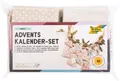 folia 64121 - Adventskalender Set, Basic mit Motivdruck, ca. 10 x 13 cm, 24 natu