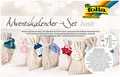 folia 64121 Adventskalender Set, Basic mit Motivdruck, ca. 10 x 13 cm, 24 naturf