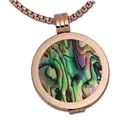 Amello Coin Set Fresh Damen 30mm Kette Anhänger rose mehrfarbig Stahl ESCS41F