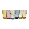 Sänger | Bunte Trinkgläser Set Casablanca, 6er Set hohe Wassergläser spülmaschinenfest, farbige Saftgläser | 300 ml