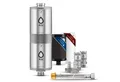 Alb Filter Wasserfilter Fusion Trinkwasserfilter Untertisch, reduziert Schadstoffe, gegen Bakterien, Doppelstufenfilter, Edelstahl