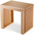 Hocker & Sitzbank aus Bambus – Stabiler Holzhocker für Flur, Bad, Küche & Schlafzimmer 45x33x43 cm – Kleiner Sitzhocker Holz als Badezimmer Hocker, Bettbank oder Küchenbank bis 250 kg belastbar