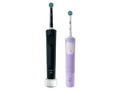 ORAL-B Vitality Pro Duopack Elektrische Zahnbürste Schwarz/Lila, Reinigungstechnologie: Mikrovibrationen