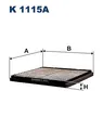 FILTRON K 1115A Filter, Innenraumluft für VOLVO
