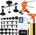 VEVOR 56-teiliger Brücken-Ausbeulen-Abzieher Dellen-Reparaturset, inkl. 20 Abziehlaschen & 6 x Brückenabziehlaschen, Aluminium Ausbeulwerkzeug Entfernung von Beulen, für Autos, Kühlschränken usw.