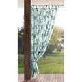 Eurofirany Outdoorvorhang GARDEN, wasserdichter Terrassenvorhang (1 St), Schlaufen, Lichtschutz, Polyester, für Pavillon, Pergola & Balkon, wetterfest, UV-Schutz grün 155 cm x 260 cm
