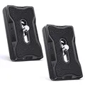 K&F CONCEPT Kamera Schnellwechselplatte, 2 Pack Aluminium Schnellverschlussplatte mit 1/4'' Gewinde, Arca-Swiss Schnellwechselsystem für meisten Stativ, Stativkopf, DSR/DSRL Kamera