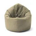 Lumaland Sitzsack für Kinder & Erwachsene mit 2-in-1-Funktion für bequemes Sitzen & Liegen | Ø 120x75 cm Sitzkissen für Outdoor & Indoor | Pflegeleicht Dank abnehmbarem Bezug | Anpassbaren EPS-Perlen