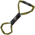 JELEX Dr. Security Fahrradschloss Anti-Diebstahl-Sicherung aus hochwertigem Stahl mit Textilmantel und 4-stelligem Zahlenschloss, personalisierbar. Für Cityräder, MTB und E-Bike. Maße: 98 cm x 2,5 cm