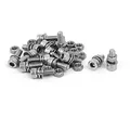 sourcing map M5 x 14mm 304 Stainless Steel Hex Socket Head Cap Screws Nuts w Washers 15 Sets de