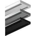 Garduna Vorhangschiene Wendeschiene, Aluminium, 1 oder 2-läufig, Aluminium weiß 300 cm