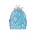 minimutz Kinderrucksack Glitzer Pailletten Mädchen, Kinder Prinzessinnenrucksack, Freizeitrucksack Kindergarten Kita mit Vordertasche, Krone blau