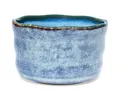 Teeladen Herzberg MAOCI - Matcha Tee-Schale Chawan aus Porzellan 350ml blau-weiß handgefertigt