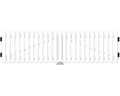 Doppeltor Lightline 300 x 80 cm weiß