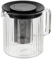 Resto Kitchenware Teekanne "Ain, hitzebeständige Glaskanne im 3D Design, Höhe ca. 13 cm", durchsichtig, 1 l