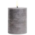 Uyuni LED Stumpenkerze 7,8x10cm Grey