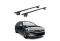 OMAC Dachträger Gepäckträger für VW Passat Alltrack SW B8 2015-2025 Alu Schwarz ABE (2-St), Wasserbeständig,Abnehmbar,Multifunktional,Leichtgewichtig