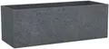 Scheurich Blumentopf "80/240 C-CUBE LONG", schwarz, B/H/T: 29cm x 27,4cm x 79cm