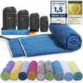 LightDry® Original Mikrofaser Sporthandtuch Backpack Reise-Handtuch - Sport & Fitness Badehandtuch saugfähig, leicht & antibakteriell und extrem schnell trocknend