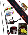 Paradox Fishing Spinnrute Trout Series X, (Rute + 1000 Rolle), UL-Rute, 1,85m 1,2-4g