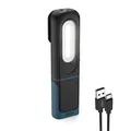 ANSMANN LED Arbeitsleuchte, aufladbare Taschenlampe mit Haltemagnet und Haken