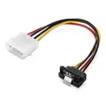 Molex Stecker 4 Pin auf 15-pin SATA Winkel-Stecker mit Clip Adapter-Kabel 15 cm