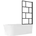 Vente-Unique Duschbadewanne, Weiß, Kunststoff, Uni, Freiform, 150x59x75 cm, Badezimmer, Baden & Duschen, Badewannen