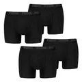 PUMA Herren Boxer Boxershorts Shorts Unterhosen Comfort Stretch 4er Pack, Wäschegröße:L, Artikel:-002 Black/Phantom