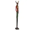 Clayre & Eef Dekofigur Clayre & Eef Dekorative Figur Decoration Hirsch 12 * 12 * 92 cm Rot