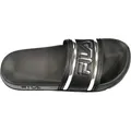 Damen-Pantolette Schwarz mit Logo und Kontrasten in Silber - Schwarz - 39