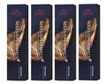 4er Wella Koleston Perfect ME+ 7/07 Mittelblond Natur Braun 60 ml