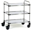 Fetra 5005 Etagenwagen Edelstahl Traglast (max.): 150kg Chrom