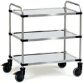 Fetra Transportgeräte Fetra Edelstahlwagen Ladefläche 800 x 500 mm, 5005