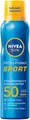 NIVEA SUN UV Dry Protect Sport Sonnenspray LSF 50, 100% transparenter und erfrischender Sonnenschutz, schweißresistente & extra wasserfeste Sonnencreme mit LSF 50, 200 ml