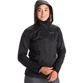 Marmot Damen Wm's PreCip Eco Jacket, Wasserdichte Regenjacke, winddichter Regenmantel, atmungsaktiv, faltbarer Hardshell Windbreaker, ideal zum Fahrradfahren & Wandern, Black, XL