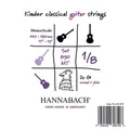 Hannabach 890 Kinder Classical Guitar Strings 1/8 - Konzertgitarrensaiten