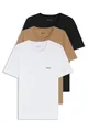 BOSS Herren Tshirt RN 3P Classic Dreierpack T-Shirts aus Baumwolle mit Logo-Stickerei Beige XL