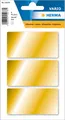 15078 VielzweckEtiketten gold, 9 Stück, 34 x 67 mm, 3 pro Bogen, selbstkleben...